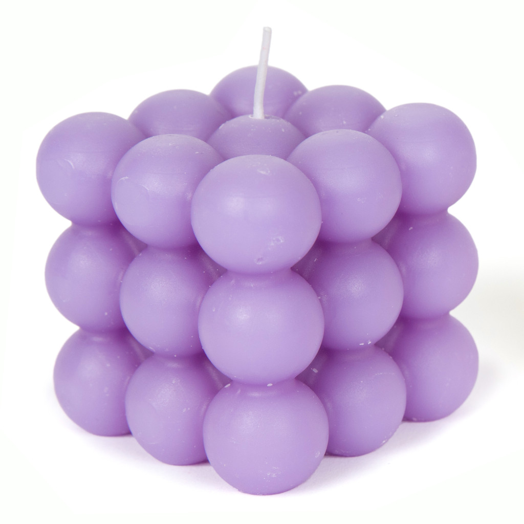 purple bubble candle